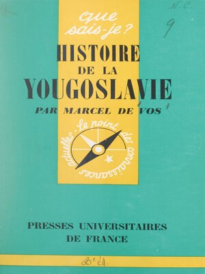 cover image of Histoire de la Yougoslavie
